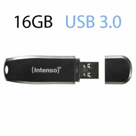 USB стик INTENSO Speed Line Черен 16 GB