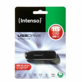USB стик INTENSO Speed Line Черен 16 GB
