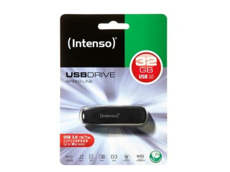 USB стик INTENSO FAELAP0356 USB 3.0 32 GB Черен 32 GB USB стик