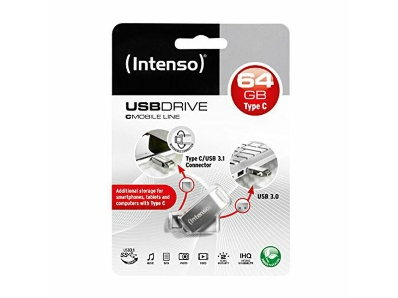 USB стик INTENSO 3536490 64 GB Сребрист 64 GB USB стик