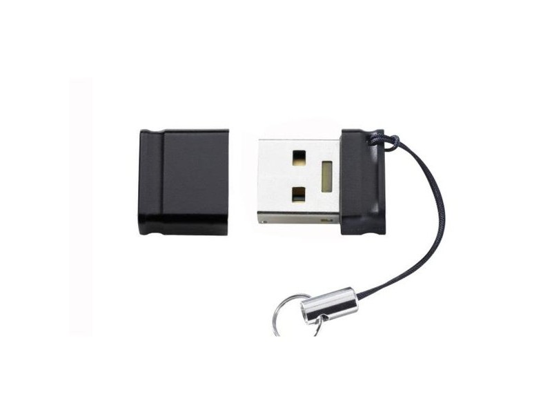USB стик INTENSO Slim Line 128 GB Черен