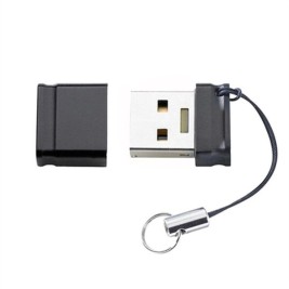 USB стик INTENSO Slim Line 128 GB Черен