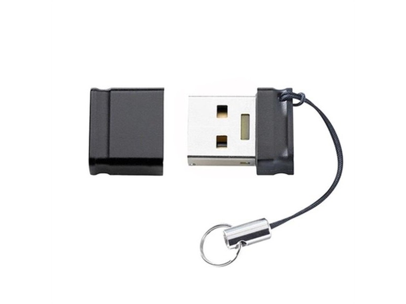 USB стик INTENSO Slim Line 128 GB Черен