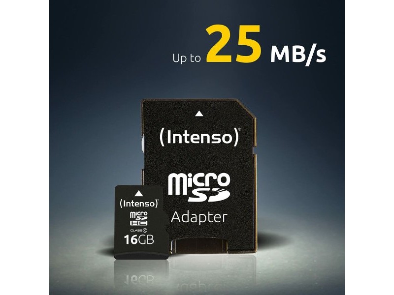 Mикро SD карта памет с адаптер INTENSO 3413491 128 GB
