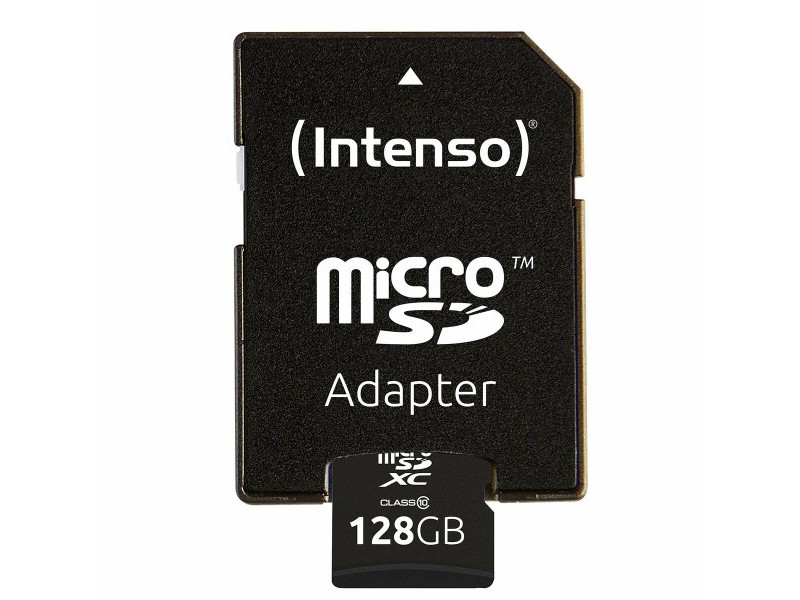 Mикро SD карта памет с адаптер INTENSO 3413491 128 GB