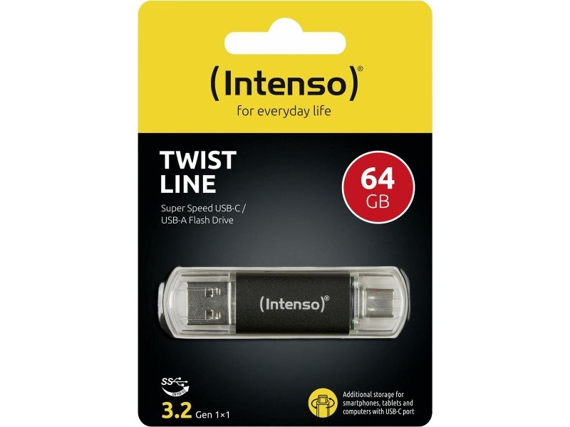 USB стик INTENSO 3539490 Антрацит 64 GB