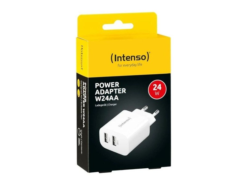 Зарядно за стена INTENSO W24AA 24 W Бял