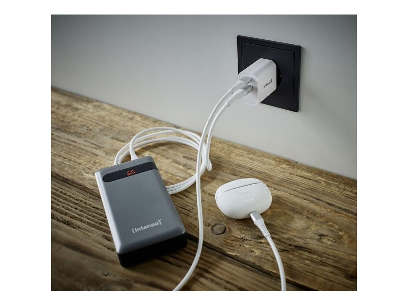 Зарядно за стена INTENSO W30AC Бял 30 W
