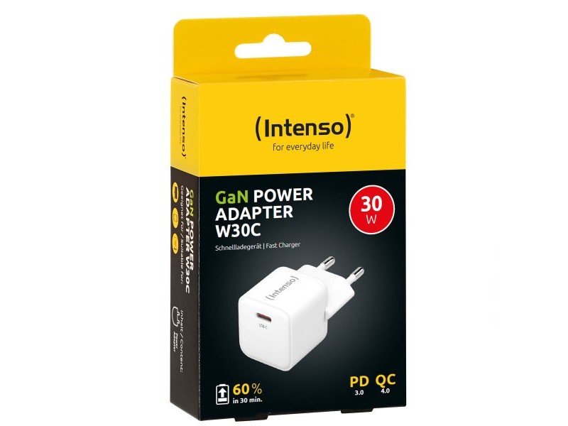 Зарядно за стена INTENSO W30C Бял 30 W