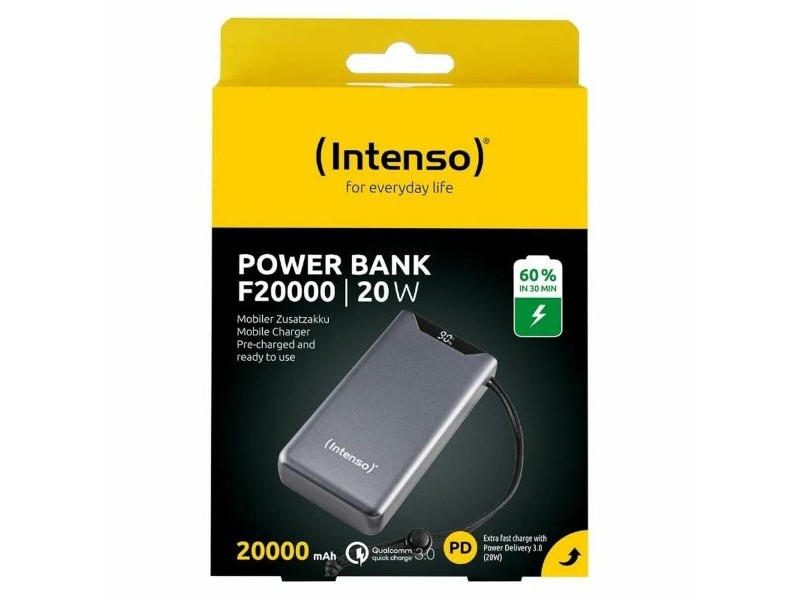 Батерия за лаптоп INTENSO F20000 Сив 20 W 20000 mAh