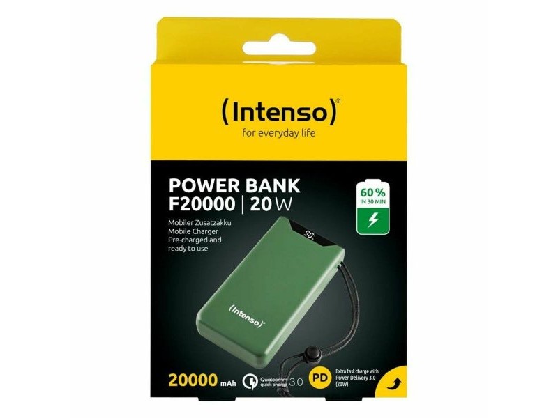Батерия за лаптоп INTENSO F20000 Зелен 20 W 20000 mAh Батерия за лаптоп INTENSO F20000 Зелен 20 W 20000 mAh