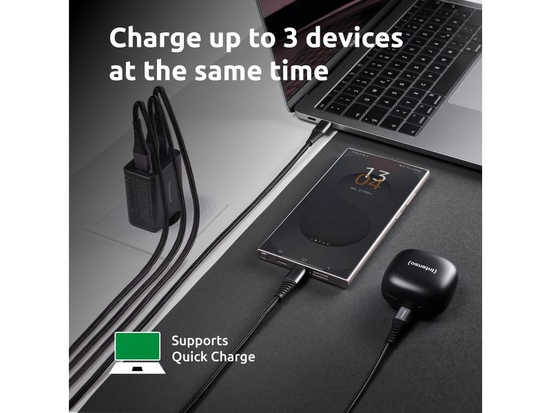 Зарядно за стена INTENSO W65ACC Черен 65 W