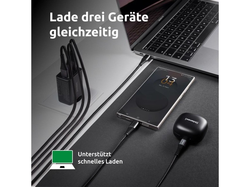 Зарядно за стена INTENSO W65ACC Черен 65 W
