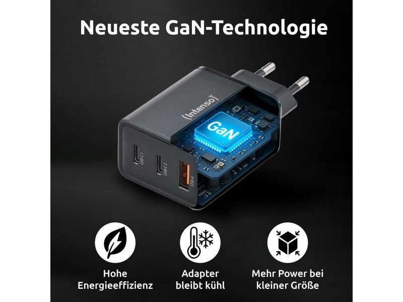 Зарядно за стена INTENSO W65ACC Черен 65 W