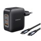Зарядно за стена INTENSO GaN W100ACC Черен 100 W