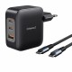 Зарядно за стена INTENSO GaN W100ACC Черен 100 W
