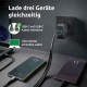 Зарядно за стена INTENSO GaN W100ACC Черен 100 W