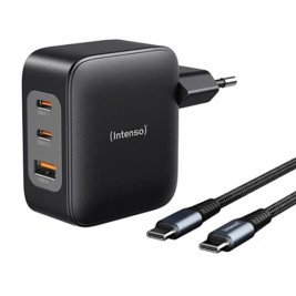 Зарядно за стена INTENSO GaN W100ACC Черен 100 W