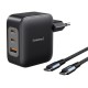 Зарядно за стена INTENSO GaN W100ACC Черен 100 W
