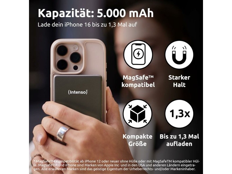 Powerbank INTENSO MW5000 5000 mAh Сив
