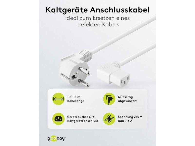 Захранващ кабел Aisens 96043 Бял 1,5 m
