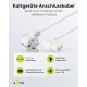 Захранващ кабел Aisens 96043 Бял 1,5 m