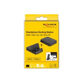 Док / зарядна база DELOCK 88018 Черен