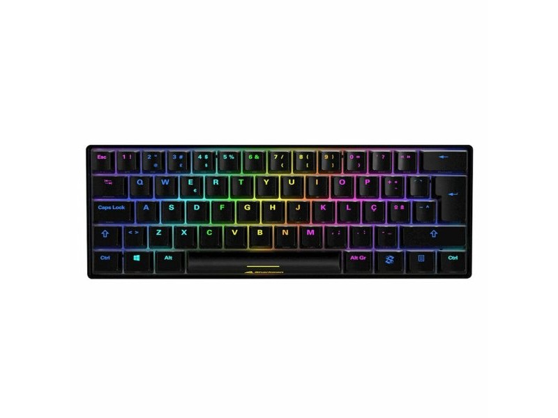 Клавиатура Sharkoon SGK50 S4 Черен Испанска Qwerty