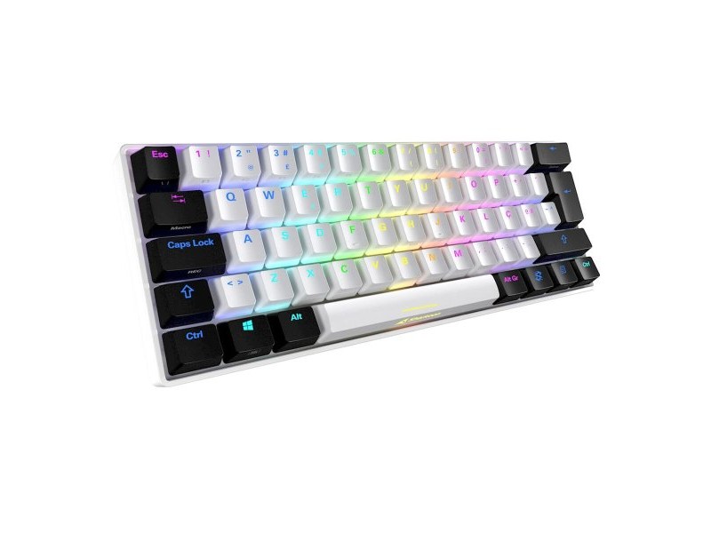Клавиатура Sharkoon SGK50 S4 Бял Испанска Qwerty