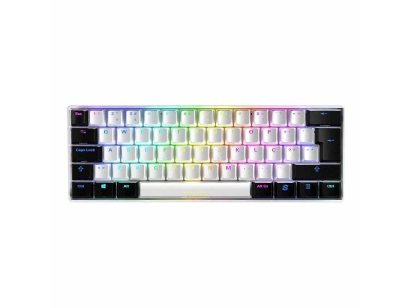 Клавиатура Sharkoon SGK50 S4 Бял Испанска Qwerty