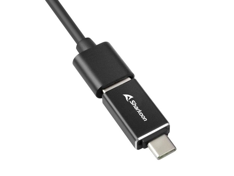 Гнездо с 4 USB порта Sharkoon Черен