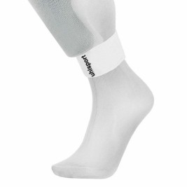 Подкрепа на глезена Kempa Shinguard Fastener Хандбал 6,5 cm Бял Един размер