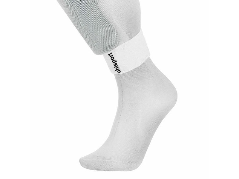 Подкрепа на глезена Kempa Shinguard Fastener Хандбал 6,5 cm Бял Един размер