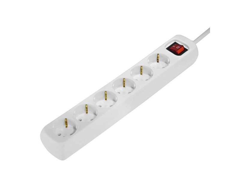 Schuko 6 начина многофункционален адаптер за контакт Hama 00030384 1,4 m Бял (1,4 m)
