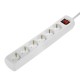 Schuko 6 начина многофункционален адаптер за контакт Hama 00030384 1,4 m Бял (1,4 m)
