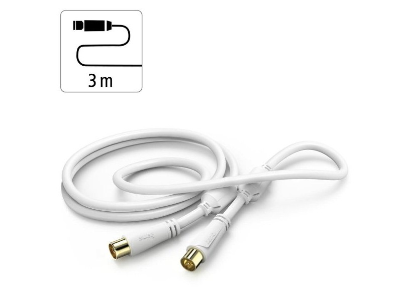 Кабел HDMI Hama 00205247 Бял 3 m