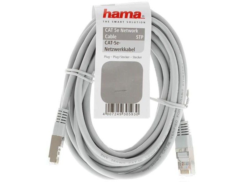 UTP категория 6 твърд мрежови кабел Hama 00200915 Сив 1,5 m (25 броя)