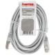 UTP категория 6 твърд мрежови кабел Hama 00200915 Сив 1,5 m (25 броя)