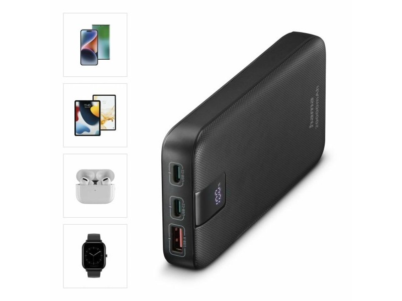 Батерия за лаптоп Hama 00201719 Антрацит 20000 mAh