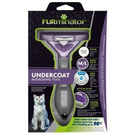 Четка Furminator FUR151326 Котка Широк Черен