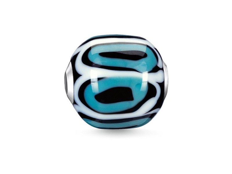 Дамска огърлица Thomas Sabo SET0359-494-11-L2290 цвят тюркоаз 1,1 cm Дамска огърлица Thomas Sabo SET0359-494-11-L2290 цвят тюркоаз 1,1 cm