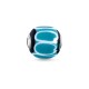 Дамска огърлица Thomas Sabo SET0359-494-11-L2140 цвят тюркоаз 1,1 cm