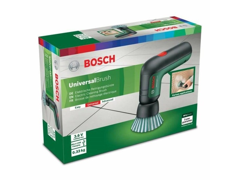 Многофункционално Устройство BOSCH Universalbrush USB Четка Черен 3,6 V Многофункционално Устройство BOSCH Universalbrush USB Четка Черен 3,6 V