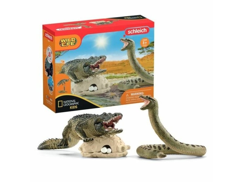 Playset Schleich Alligator/Anaconda Duel Set 4 Части