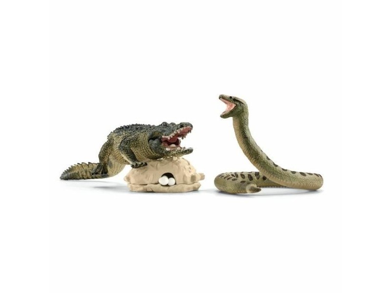 Playset Schleich Alligator/Anaconda Duel Set 4 Части