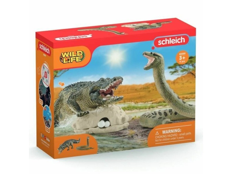 Playset Schleich Alligator/Anaconda Duel Set 4 Части
