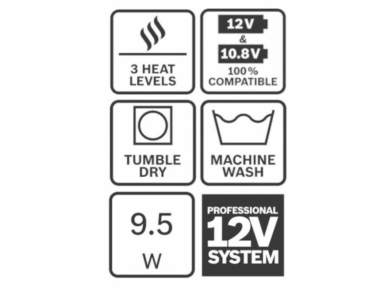 Мъжки суичър с качулка BOSCH GHH 12 XL
