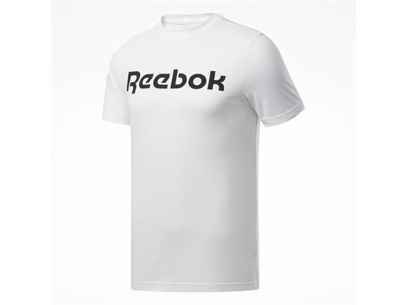 Мъжка тениска с къс ръкав Reebok Graphic Series Linear Logo Бял 2XL