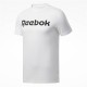 Мъжка тениска с къс ръкав Reebok Graphic Series Linear Logo Бял 2XL