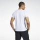 Мъжка тениска с къс ръкав Reebok Graphic Series Linear Logo Бял 2XL